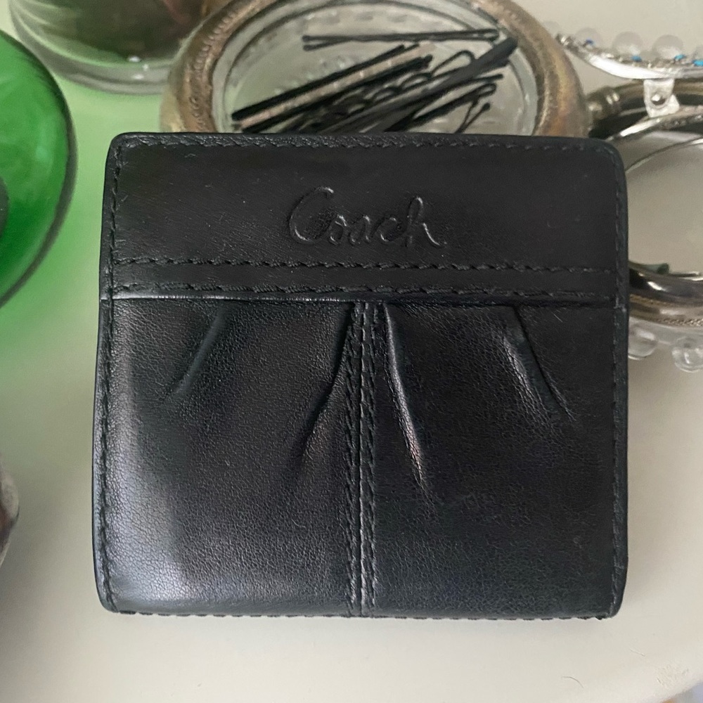 Coach Black Leather Wallet